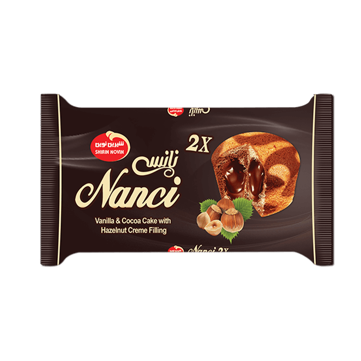 Vanilla & Cocoa Nancy Cake With Hazelnut Cream Filling (Twins)